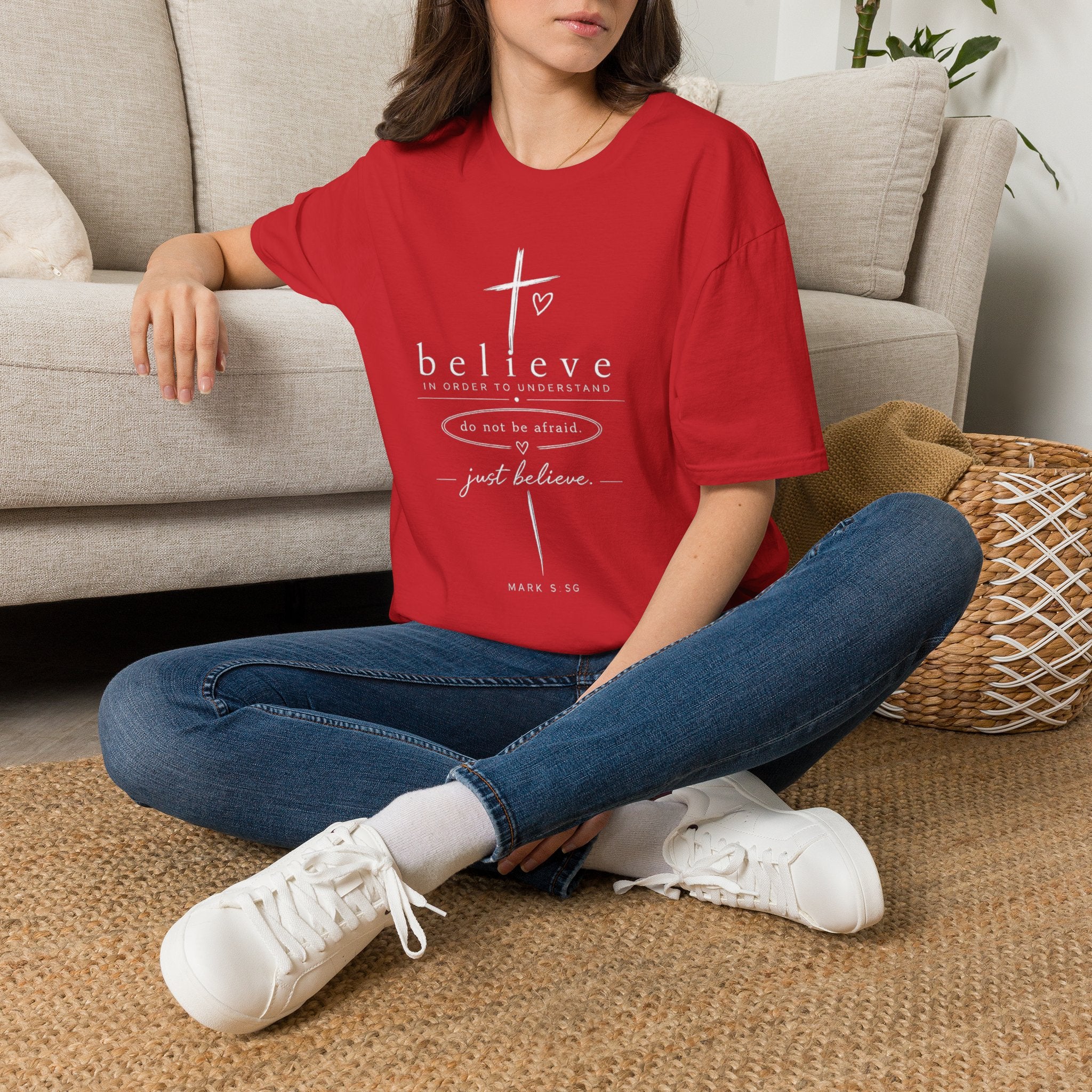 Believe Christian T‑Shirt — "Believe in Order to Understand" Inspirational Faith Tee