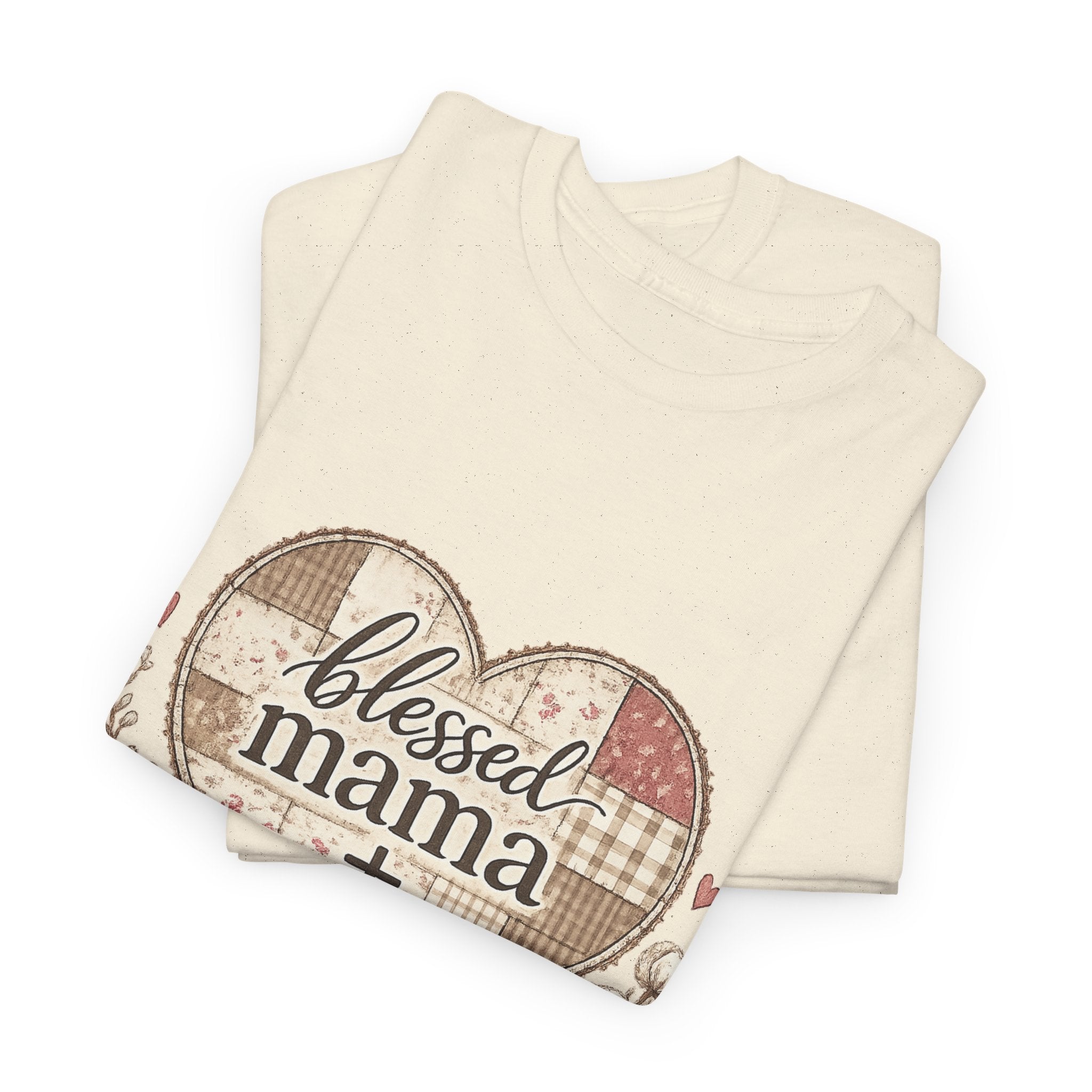 Blessed Mama Heart T-Shirt — Christian Mother’s Day Gift