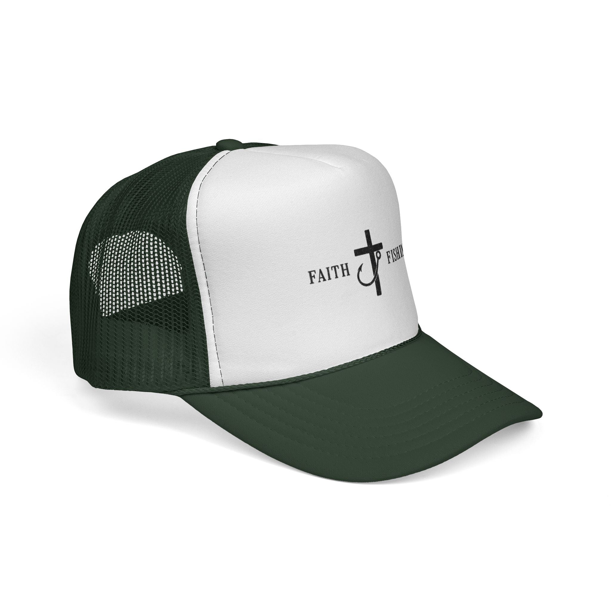 Faith & Fishing Trucker Cap — Christian Fishing Hat