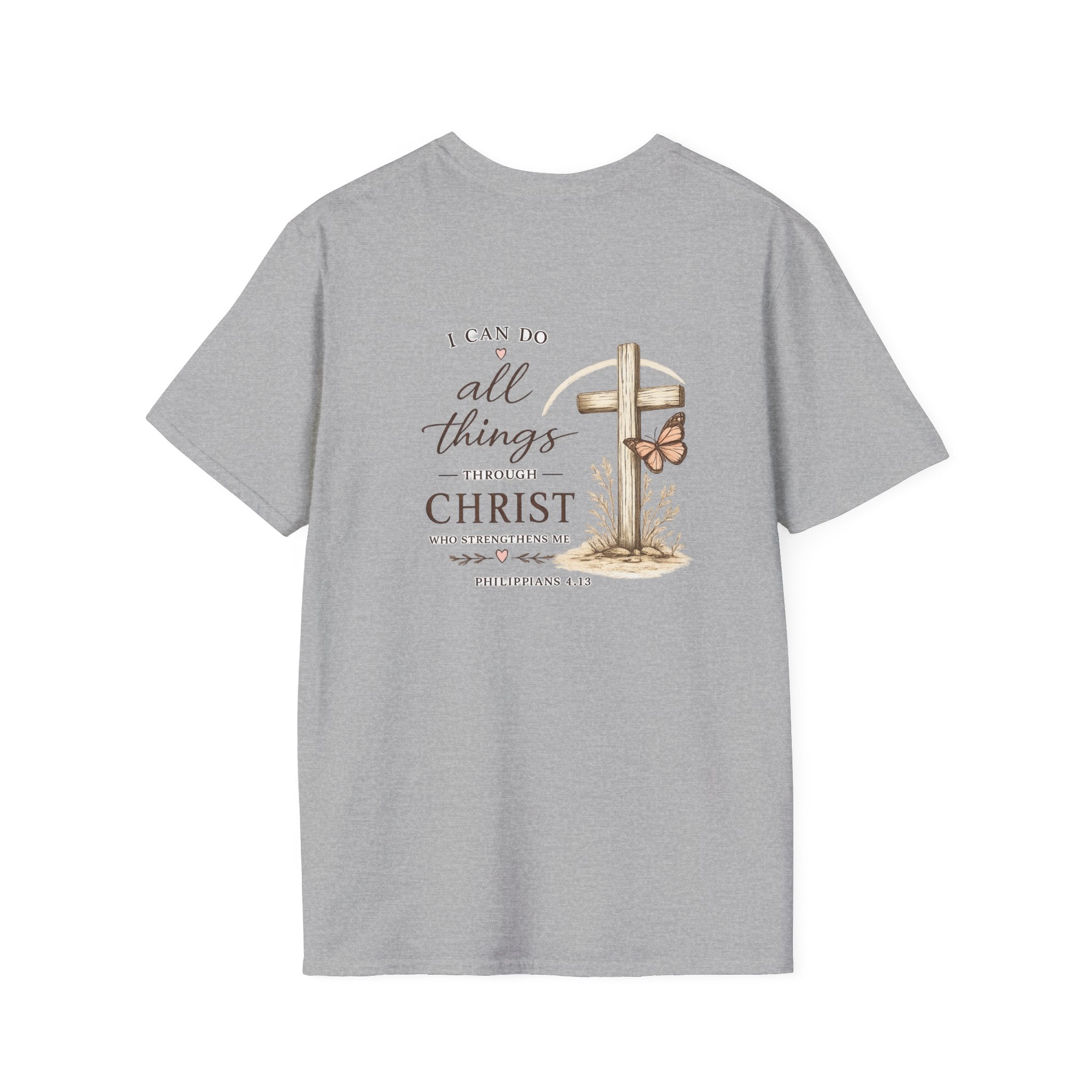 Philippians 4.13 Cross Tee — Minimal Christian Tee