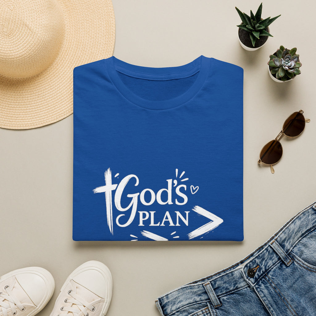 God's Plan T-Shirt — Faith-Inspired Christian Tee (God's Plan > My Plan)