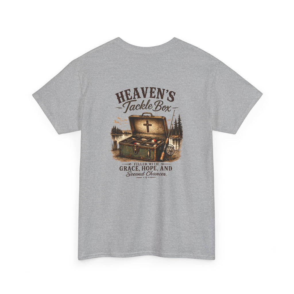 Heaven’s Tackle Box T-Shirt — Grace, Hope & Second Chances