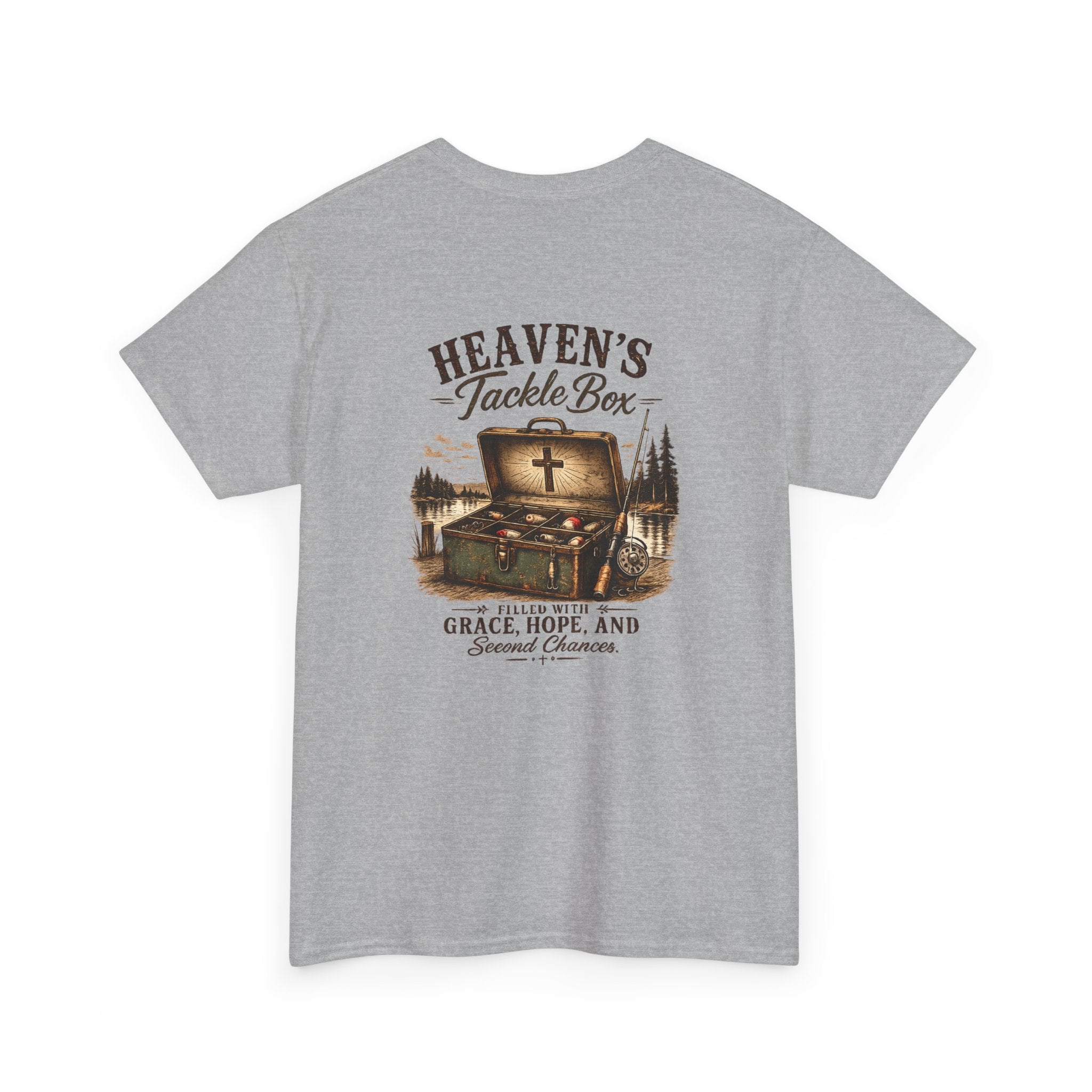 Heaven’s Tackle Box T-Shirt — Grace, Hope & Second Chances