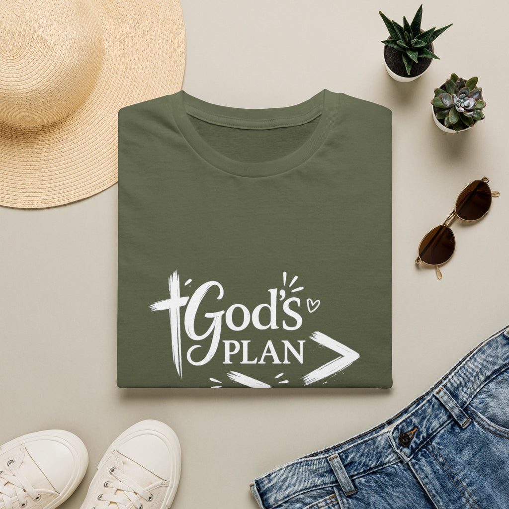 God's Plan T-Shirt — Faith-Inspired Christian Tee (God's Plan > My Plan)